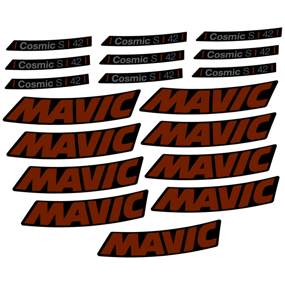 Decal for Mavic Cosmic S 42 DISC 2025, Road Wheel, bike sticker vinyl