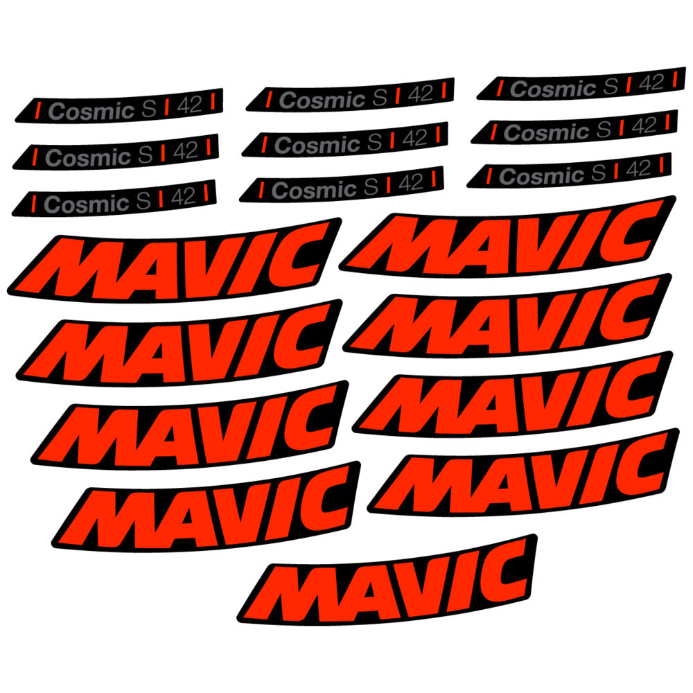 Decal for Mavic Cosmic S 42 DISC 2025, Road Wheel, bike sticker vinyl