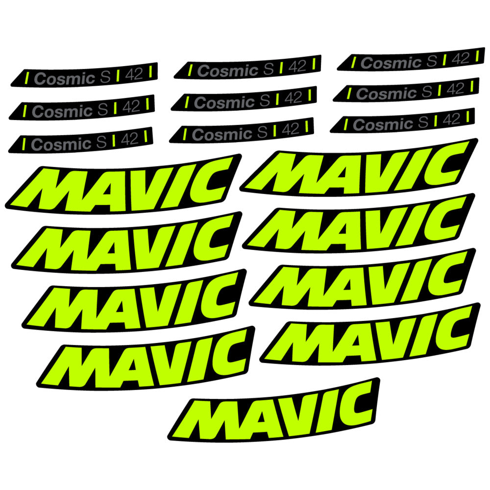 Decal for Mavic Cosmic S 42 DISC 2025, Road Wheel, bike sticker vinyl