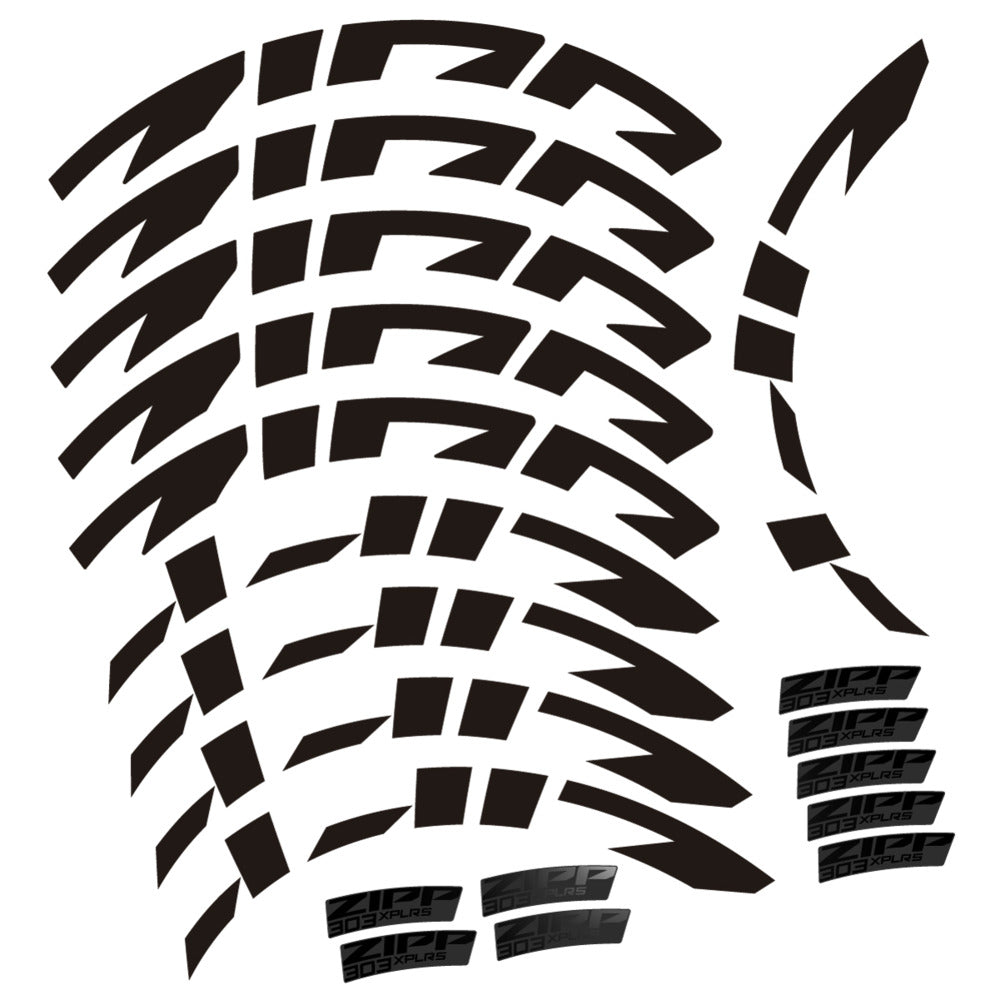 Compatible Decal Zipp 303 XPLR S, Road Wheel, bike sticker vinyl