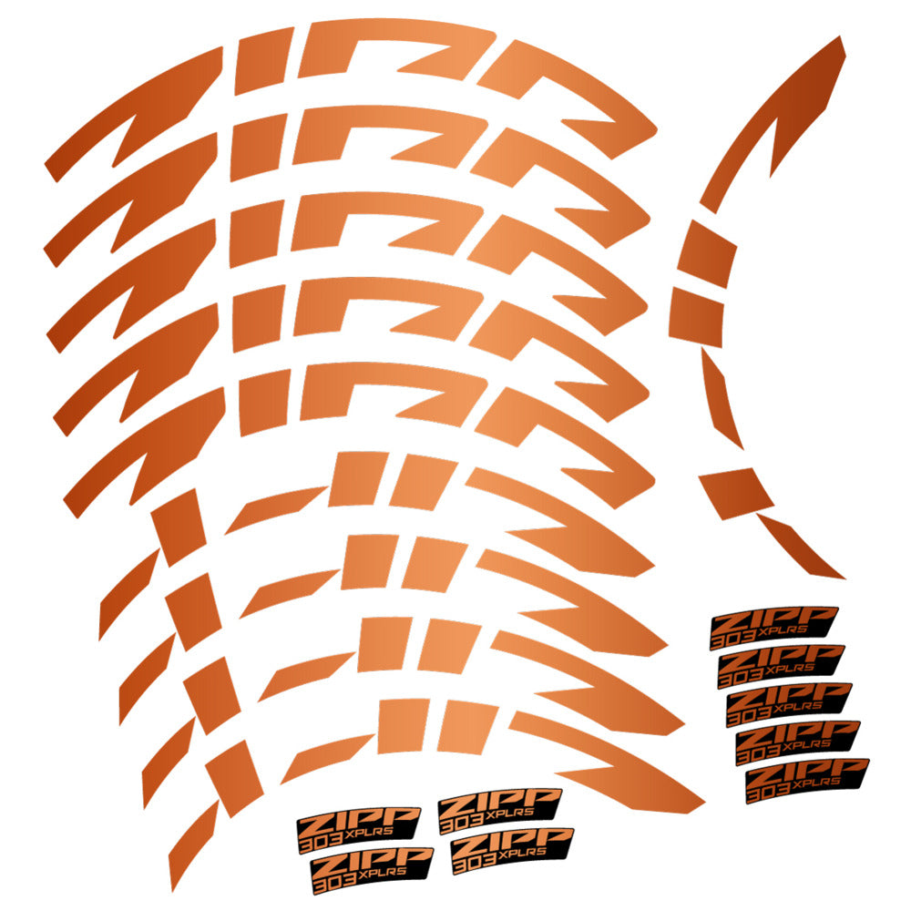 Compatible Decal Zipp 303 XPLR S, Road Wheel, bike sticker vinyl