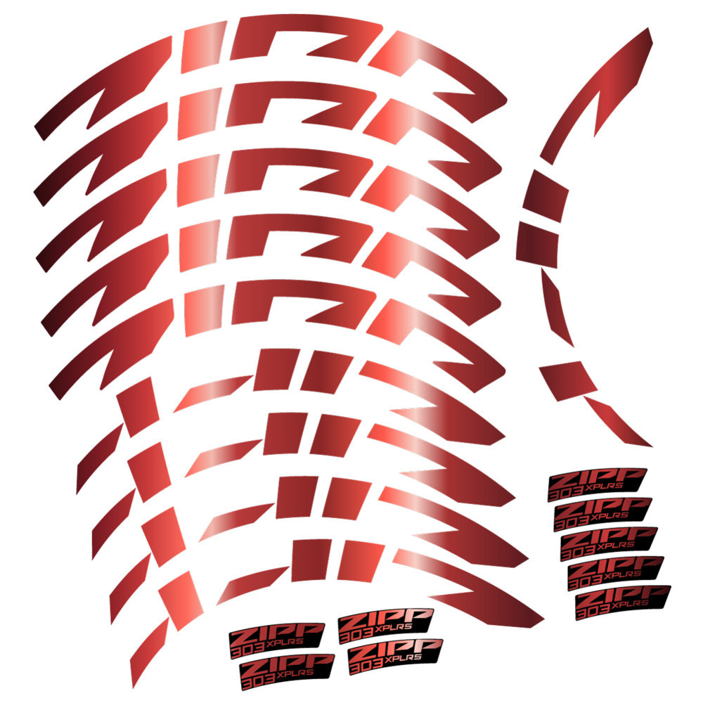 Compatible Decal Zipp 303 XPLR S, Road Wheel, bike sticker vinyl