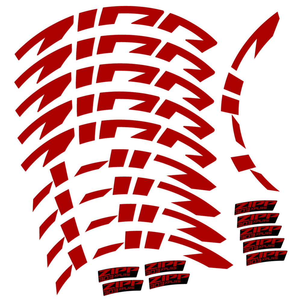 Compatible Decal Zipp 303 XPLR S, Road Wheel, bike sticker vinyl