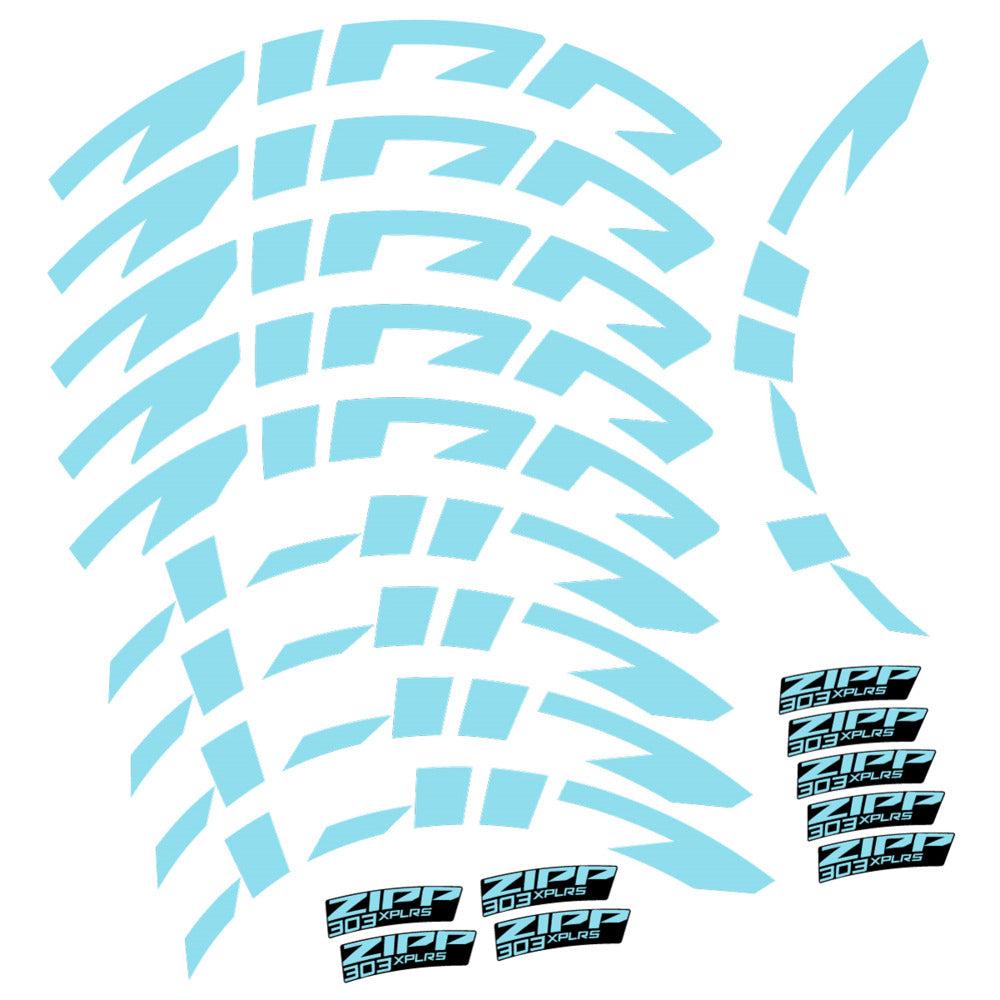Compatible Decal Zipp 303 XPLR S, Road Wheel, bike sticker vinyl