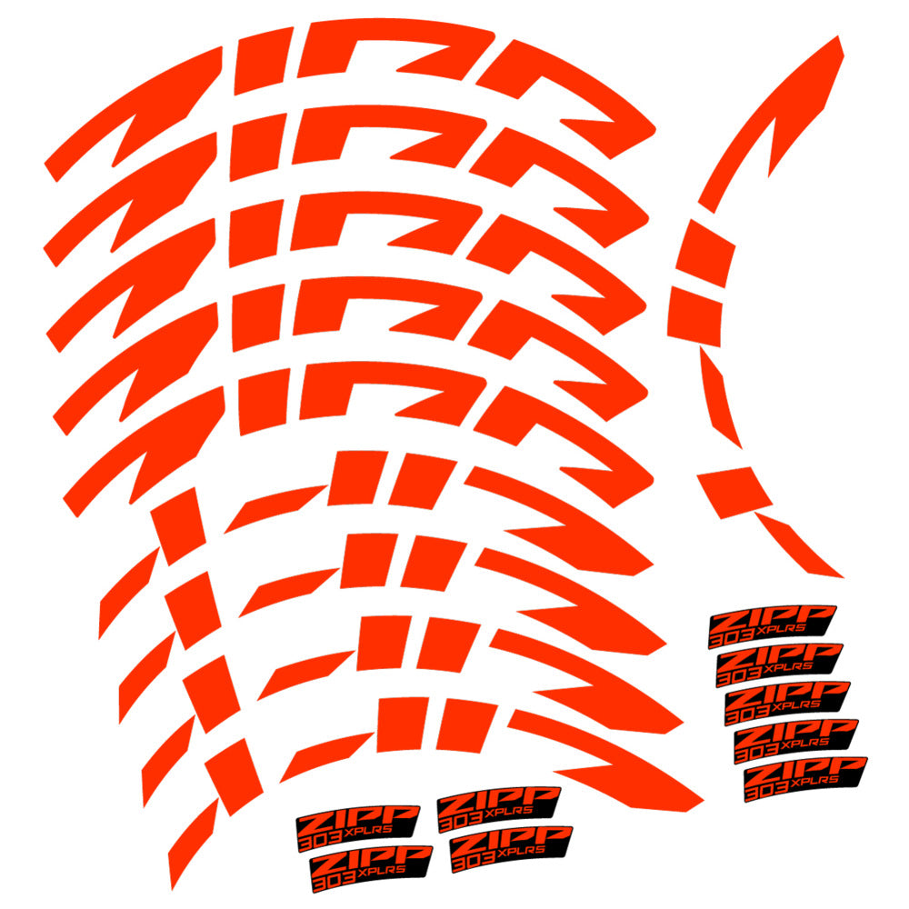 Compatible Decal Zipp 303 XPLR S, Road Wheel, bike sticker vinyl