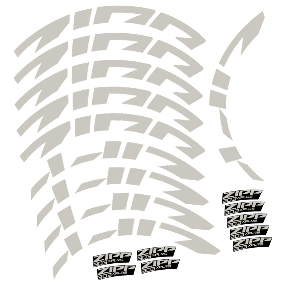 Compatible Decal Zipp 303 XPLR S, Road Wheel, bike sticker vinyl
