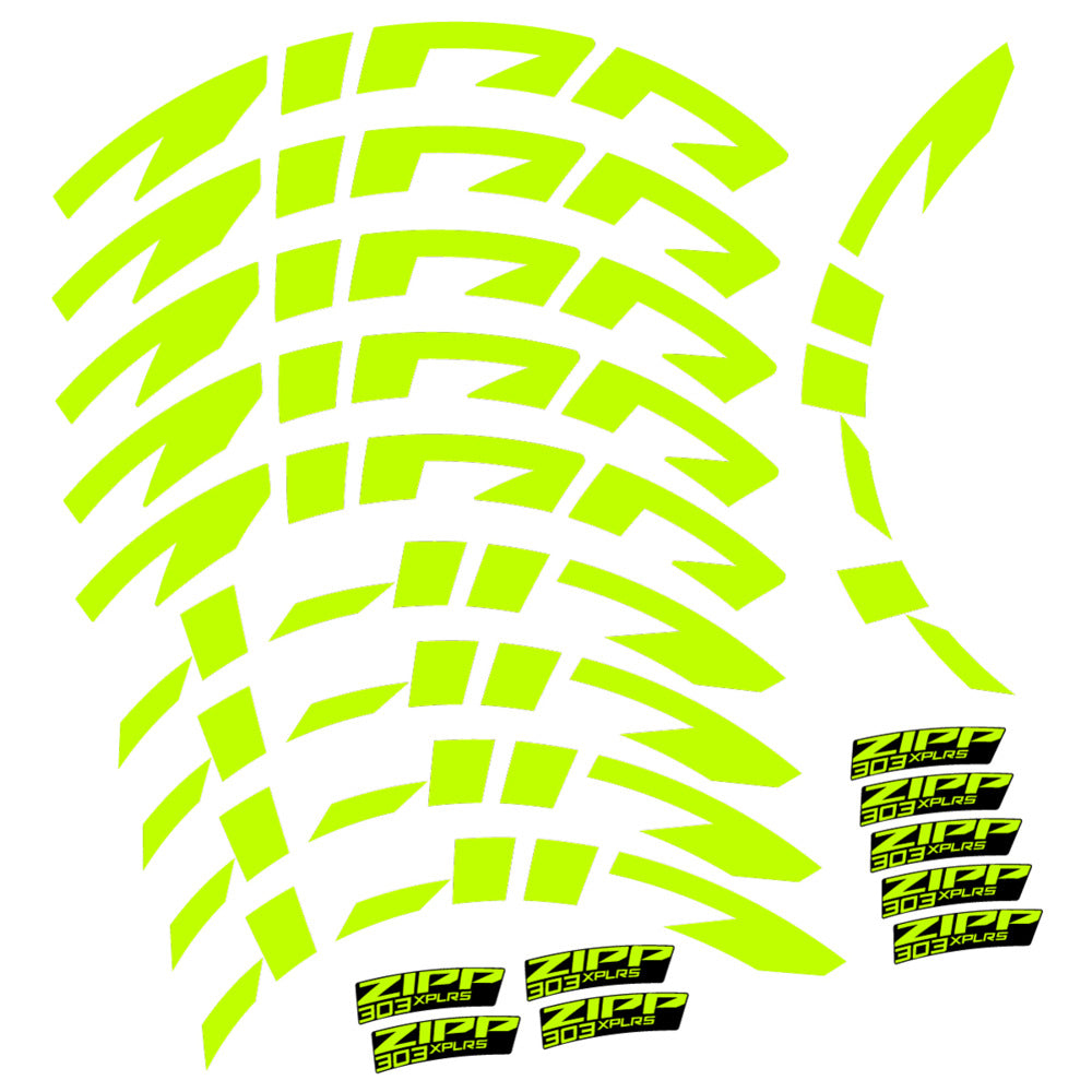 Compatible Decal Zipp 303 XPLR S, Road Wheel, bike sticker vinyl