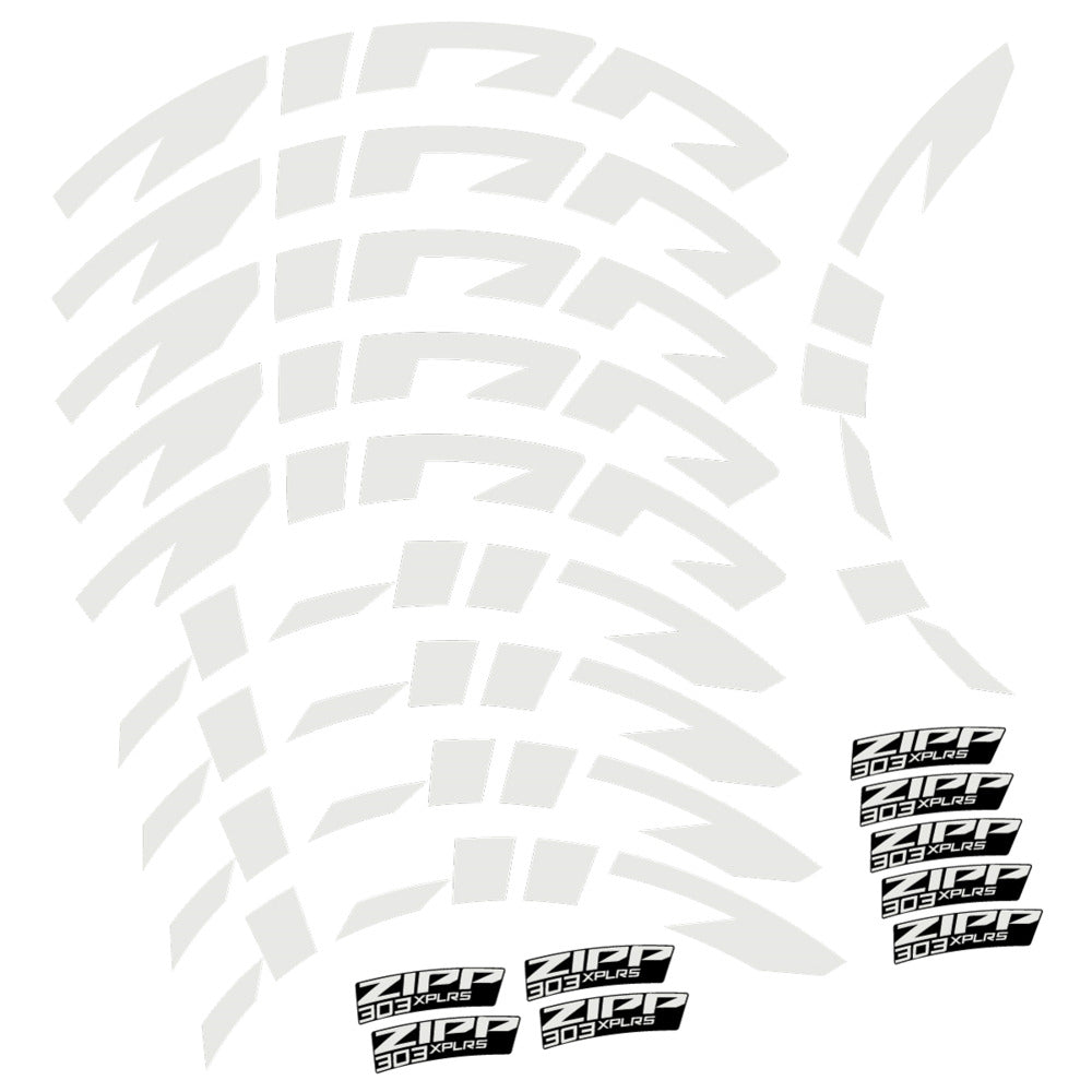 Compatible Decal Zipp 303 XPLR S, Road Wheel, bike sticker vinyl
