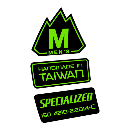 Stickers for Specialized S-Works MTB, Frame vinyl decals - Apple Green