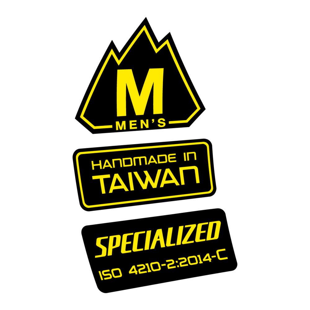 Stickers for Specialized S-Works MTB, Frame vinyl decals - Yellow