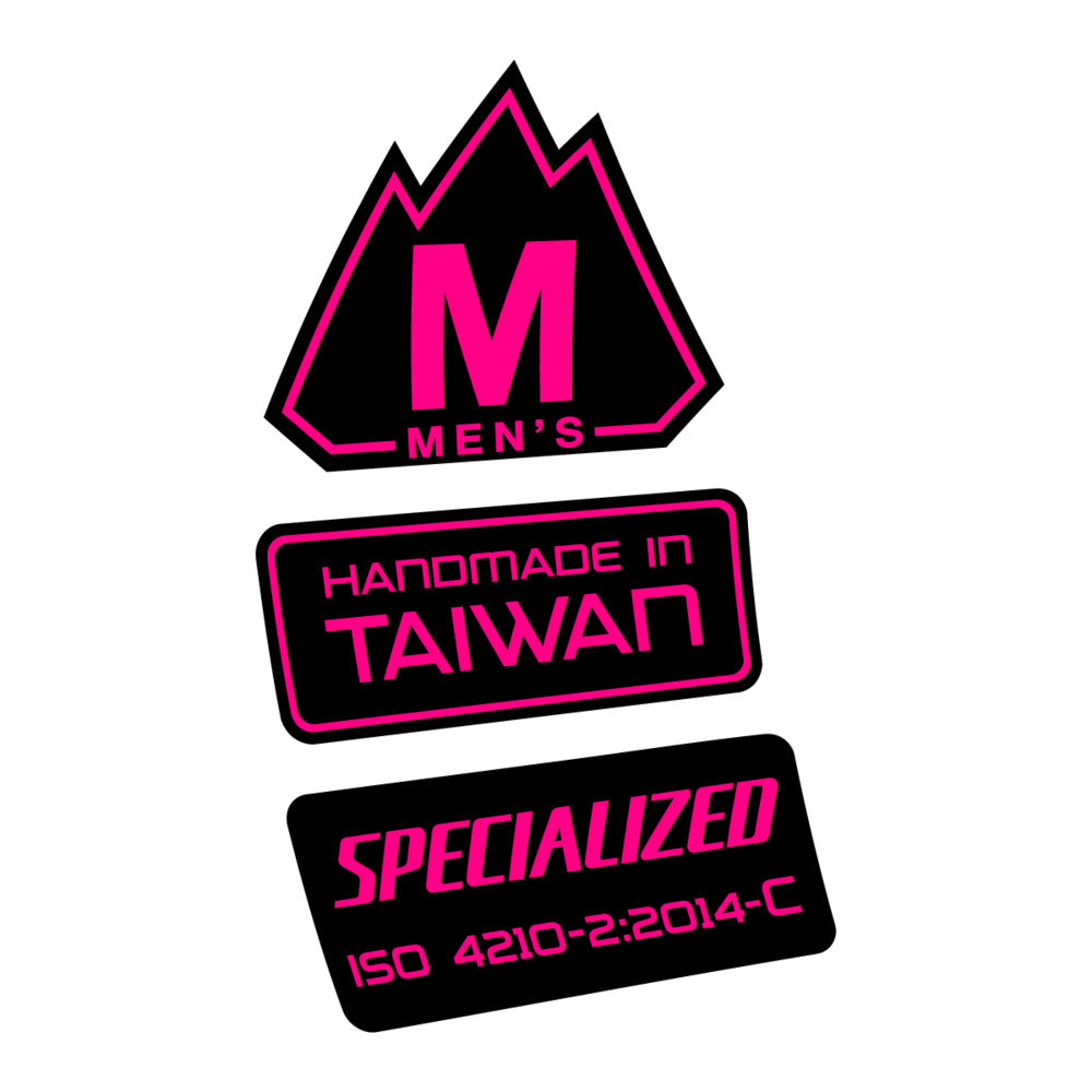 Stickers for Specialized S-Works MTB, Frame vinyl decals - Fuchsia