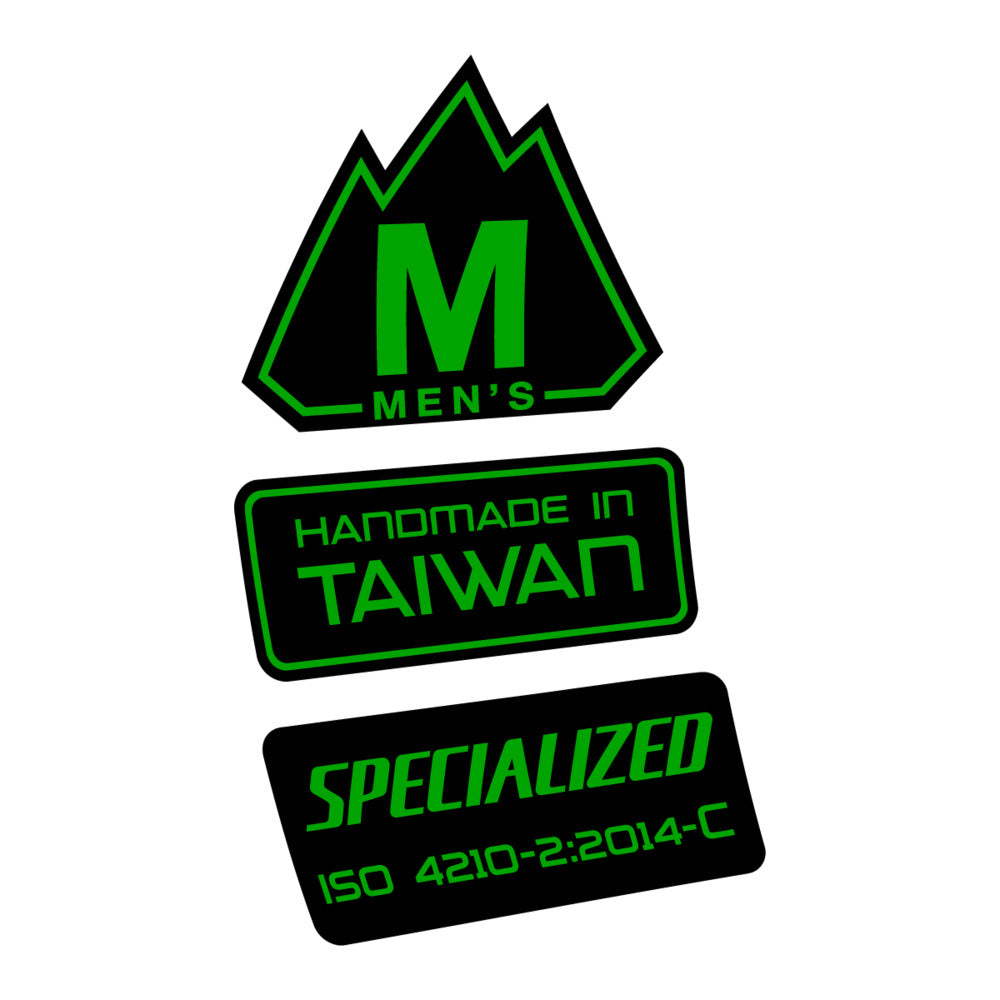 Stickers for Specialized S-Works MTB, Frame vinyl decals - Green