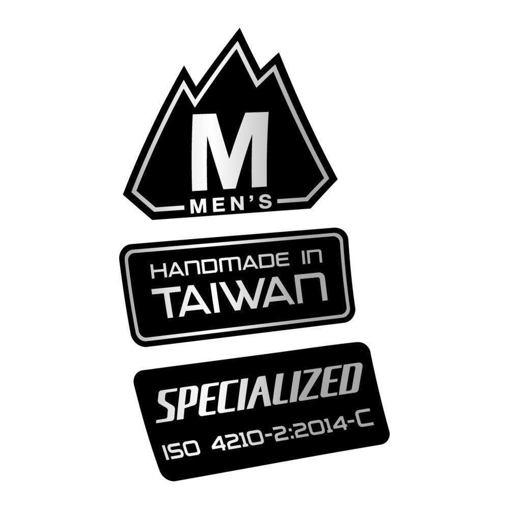 Stickers for Specialized S-Works MTB, Frame vinyl decals - Light Silver