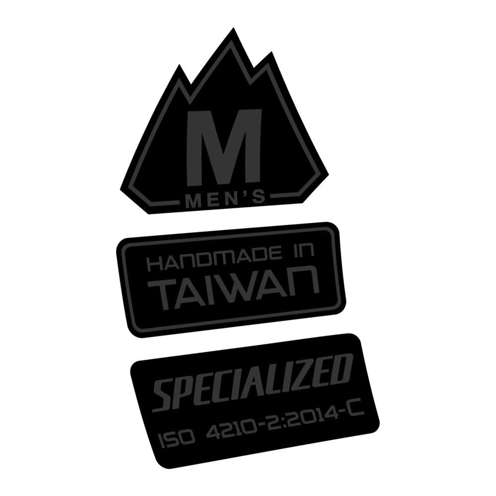 Stickers for Specialized S-Works MTB, Frame vinyl decals - Very Dark Grey