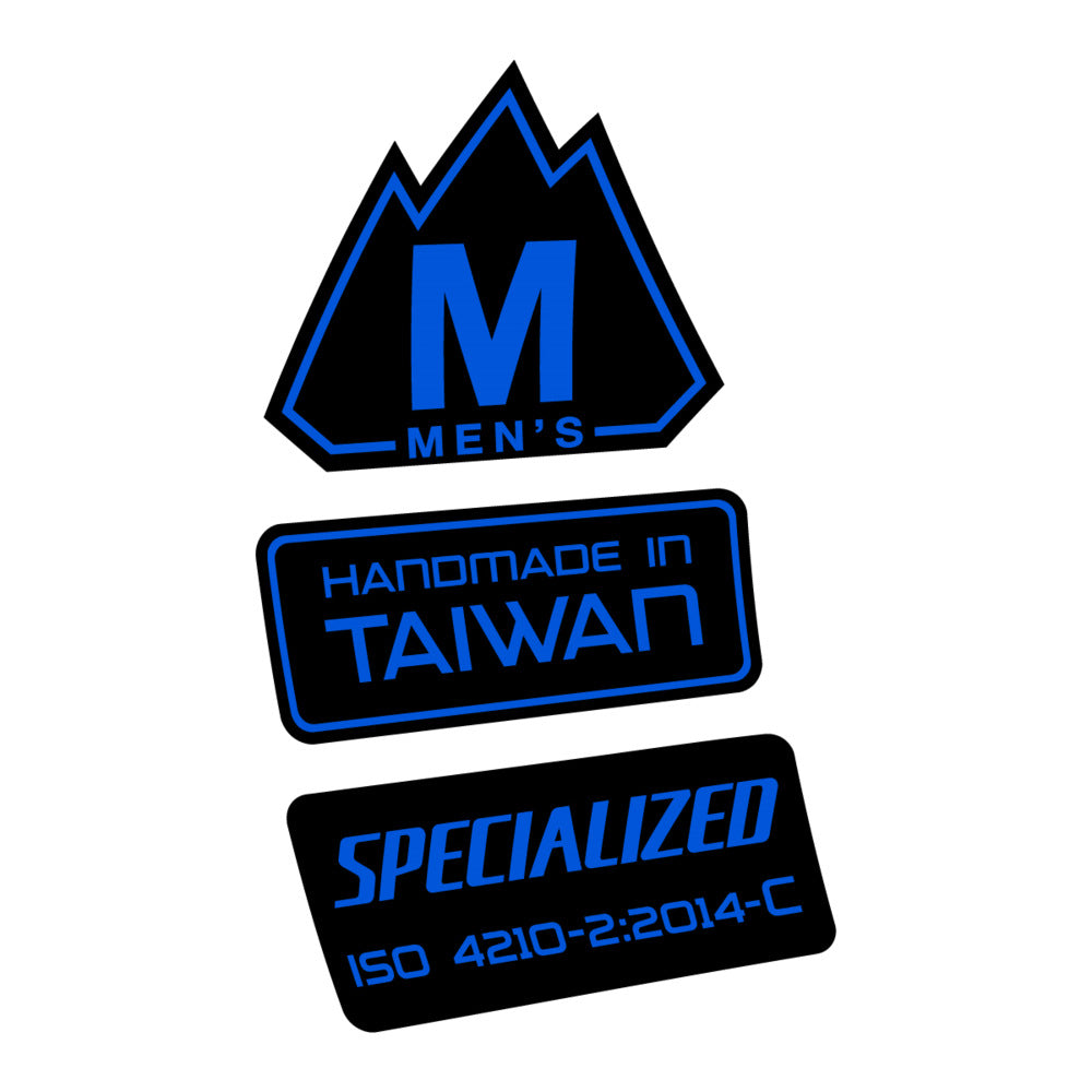 Stickers for Specialized S-Works MTB, Frame vinyl decals - Sea Blue