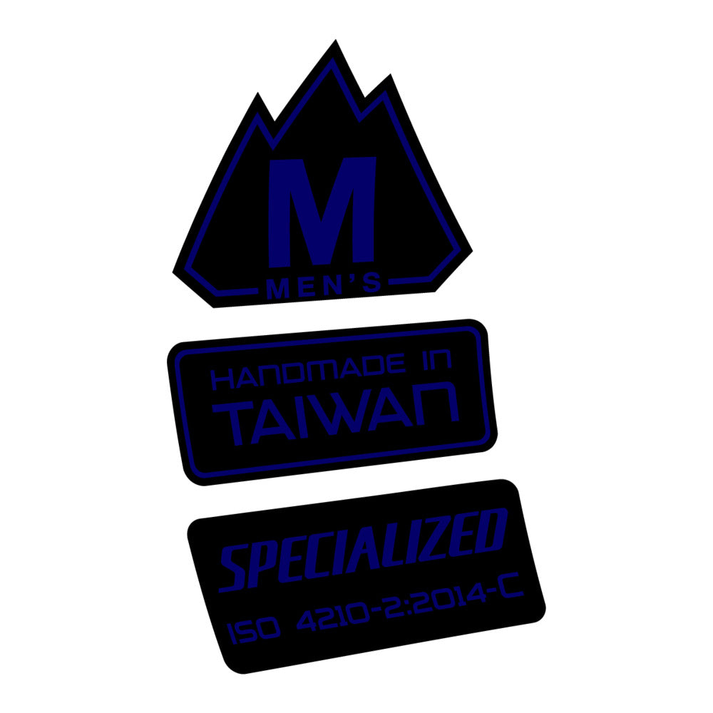 Stickers for Specialized S-Works MTB, Frame vinyl decals - Scandinavian Blue