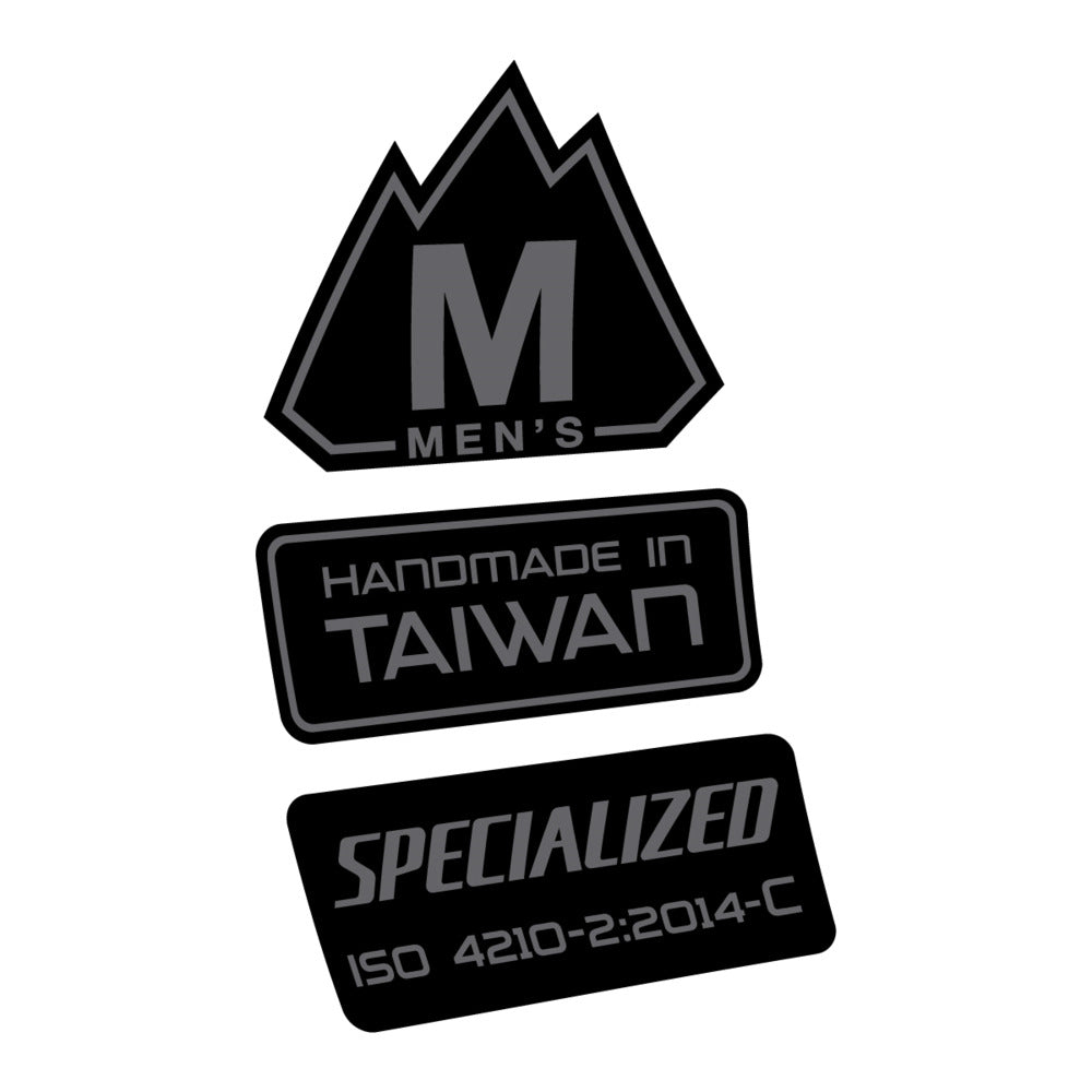 Stickers for Specialized S-Works MTB, Frame vinyl decals - Medium Grey