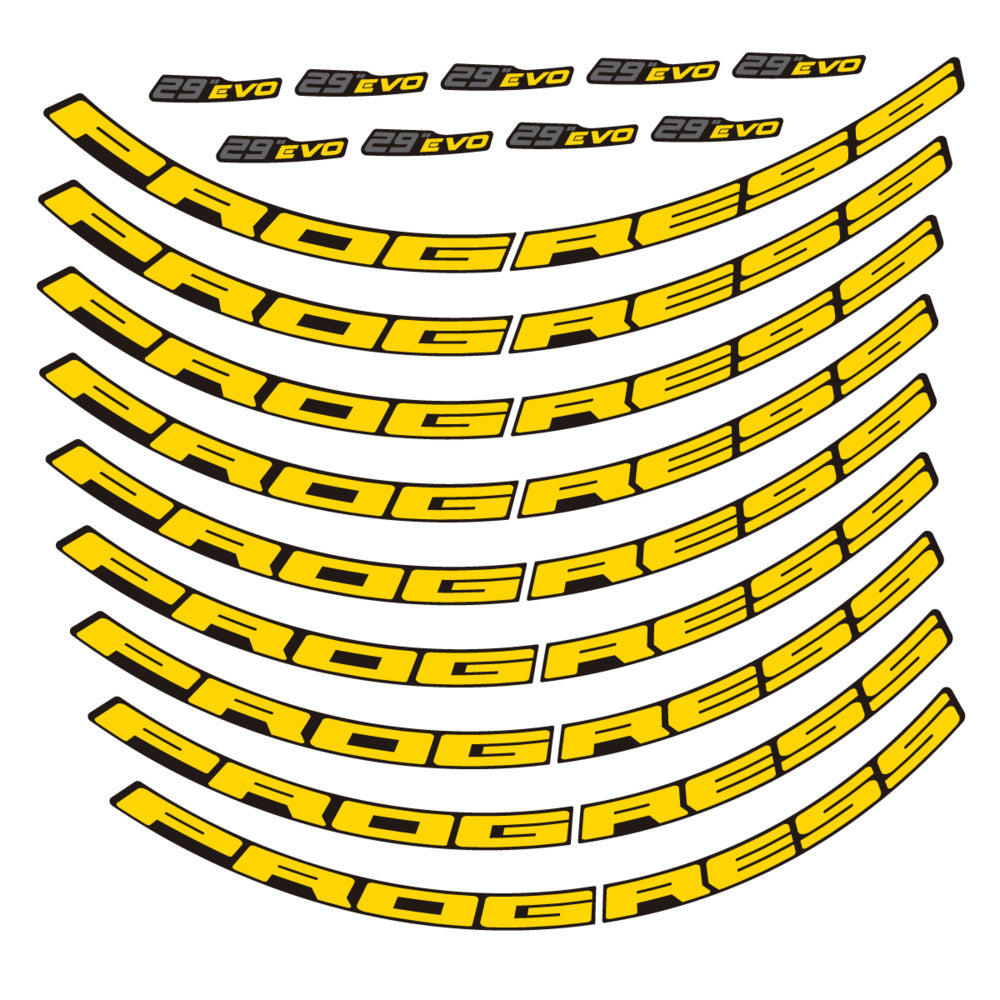 Stickers for Prxgress Evo Aluminium 2020, Mountain Wheel 29" vinyl decals
