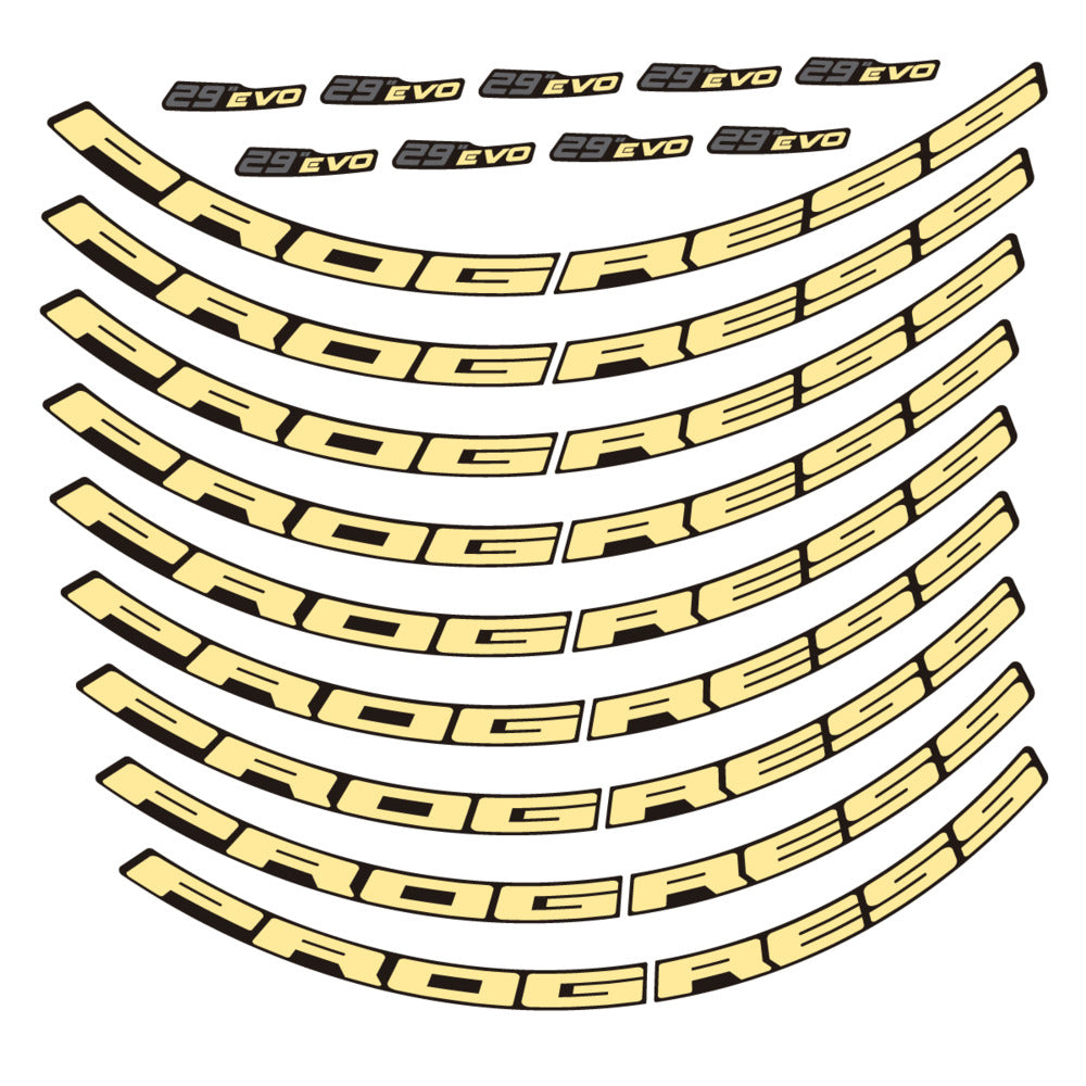 Stickers for Prxgress Evo Aluminium 2020, Mountain Wheel 29" vinyl decals