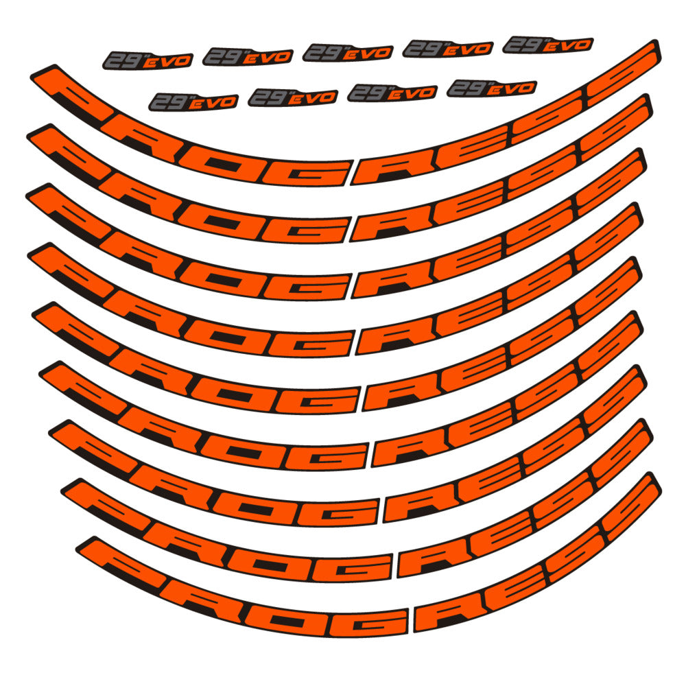 Stickers for Prxgress Evo Aluminium 2020, Mountain Wheel 29" vinyl decals