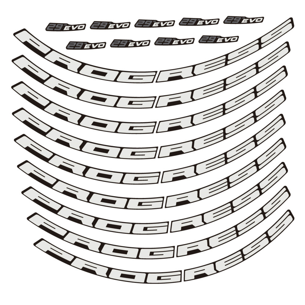 Stickers for Prxgress Evo Aluminium 2020, Mountain Wheel 29" vinyl decals