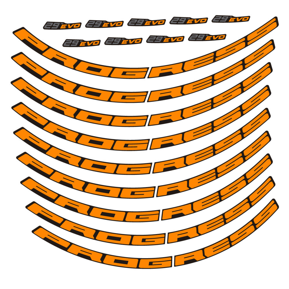 Stickers for Prxgress Evo Aluminium 2020, Mountain Wheel 29" vinyl decals