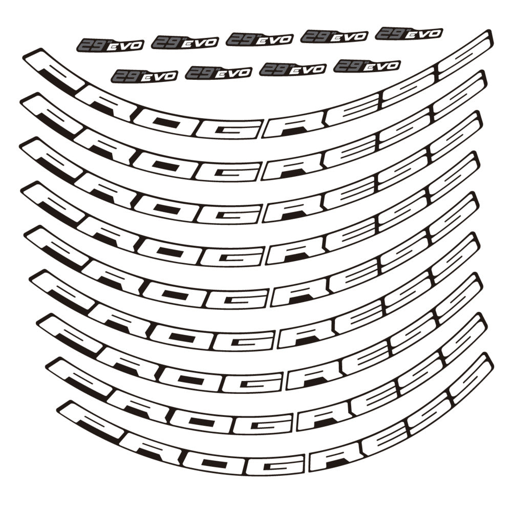 Stickers for Prxgress Evo Aluminium 2020, Mountain Wheel 29" vinyl decals