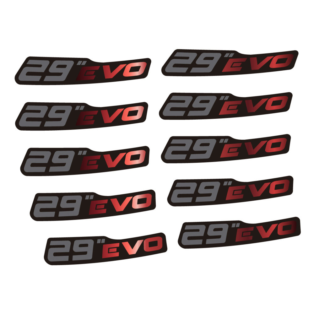 Stickers for Prxgress Evo Aluminium 2020 29, Mountain Wheel vinyl decals (v2) - Copper