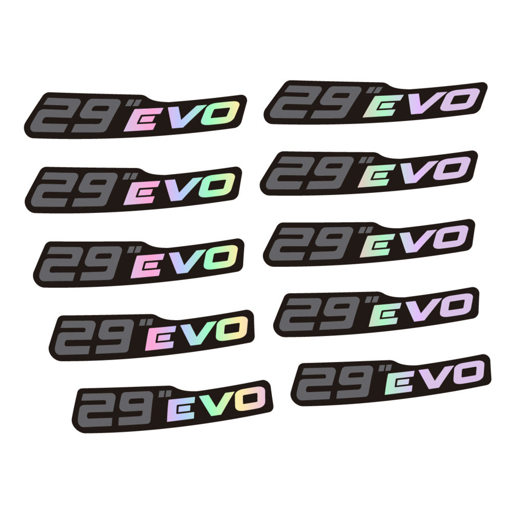Stickers for Prxgress Evo Aluminium 2020 29, Mountain Wheel vinyl decals (v2) - Hollographic