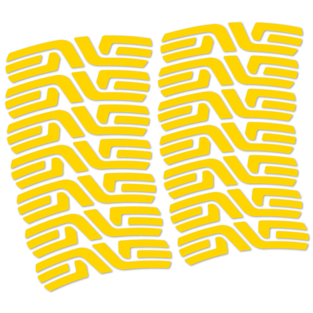 Stickers for ENVE SES 3.4 Disc Carbon Perfil 43 mm, Road Wheel vinyl decals - Banana Yellow