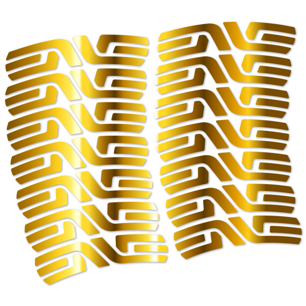 Stickers for ENVE SES 3.4 Disc Carbon Perfil 43 mm, Road Wheel vinyl decals - Chrome Gold