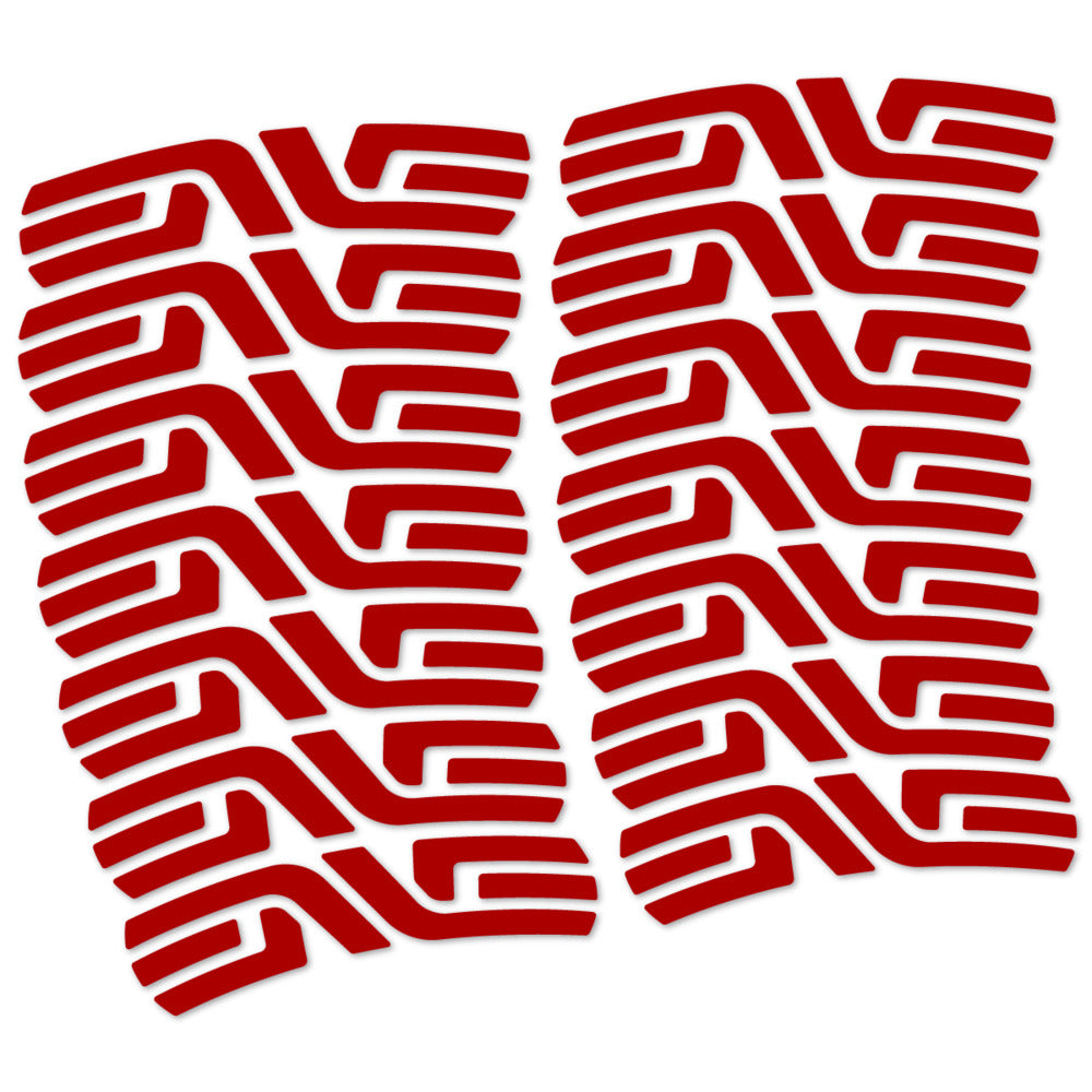Stickers for ENVE SES 3.4 Disc Carbon Perfil 43 mm, Road Wheel vinyl decals - Dark Red