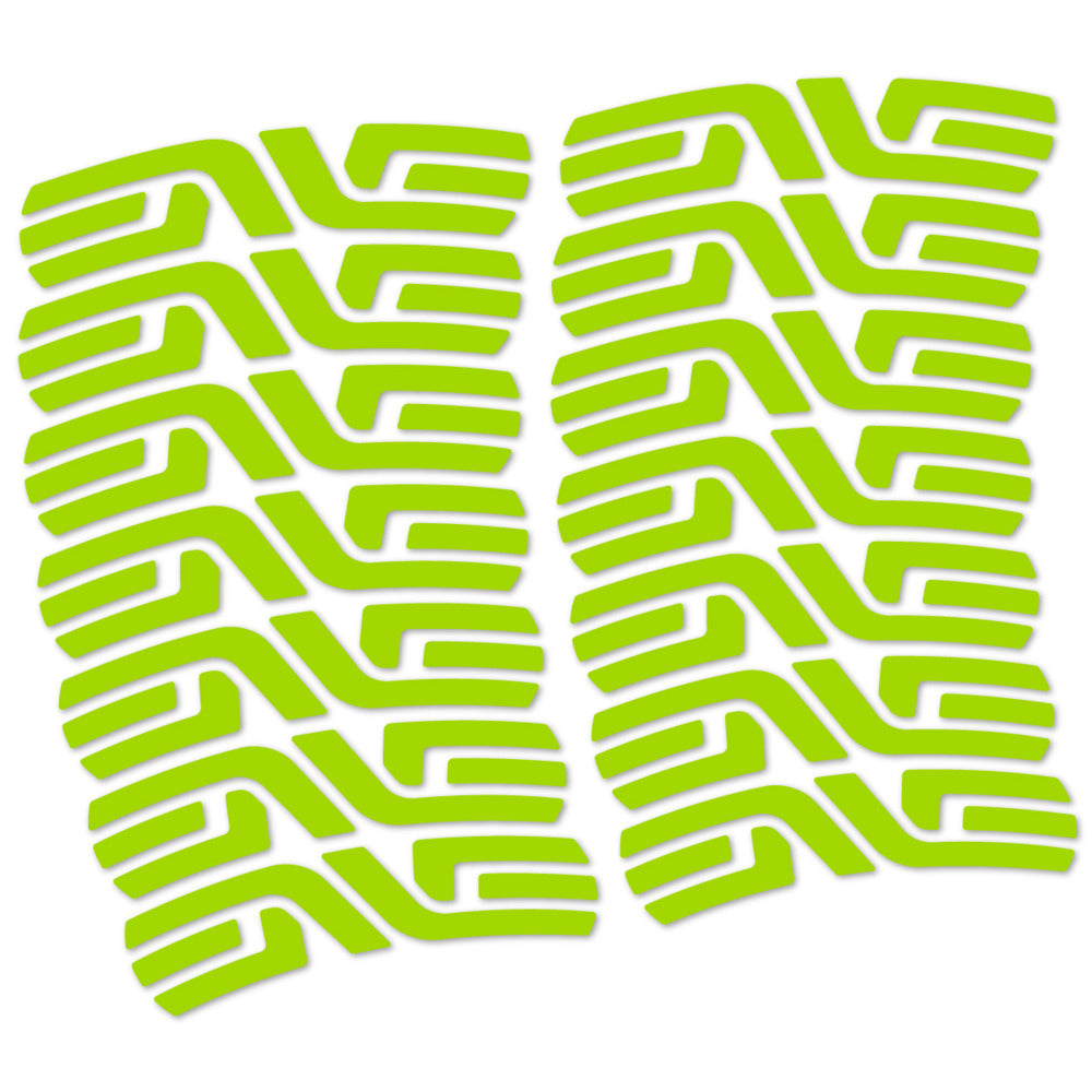 Stickers for ENVE SES 3.4 Disc Carbon Perfil 43 mm, Road Wheel vinyl decals - Lime Green