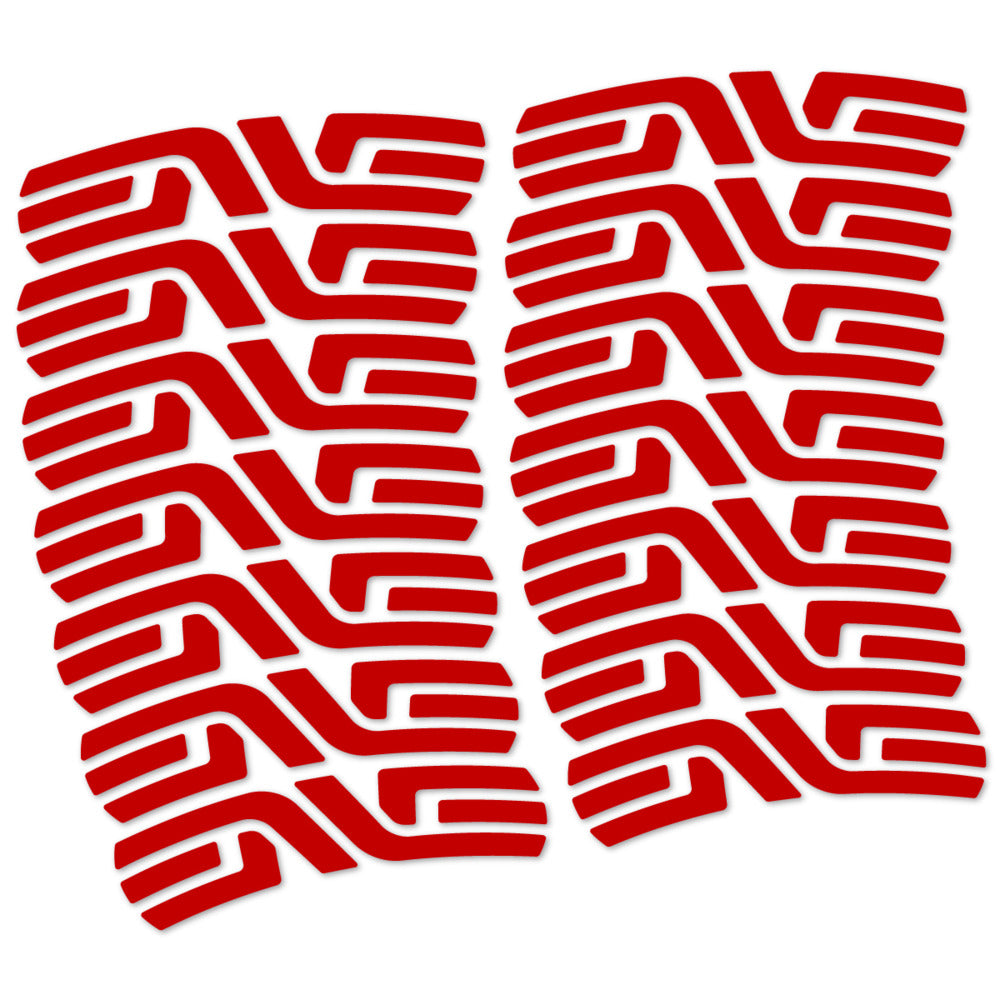 Stickers for ENVE SES 3.4 Disc Carbon Perfil 43 mm, Road Wheel vinyl decals - Medium Red