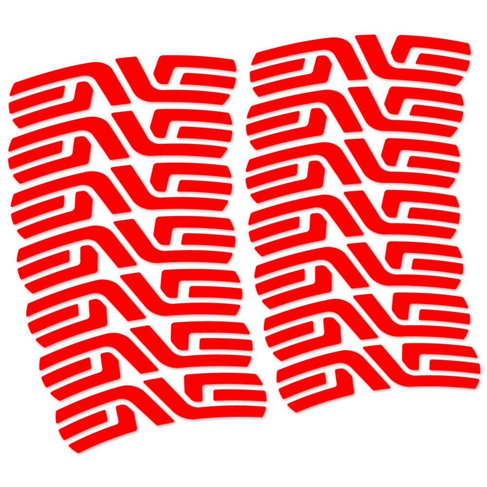 Stickers for ENVE SES 3.4 Disc Carbon Perfil 43 mm, Road Wheel vinyl decals - Orange Red