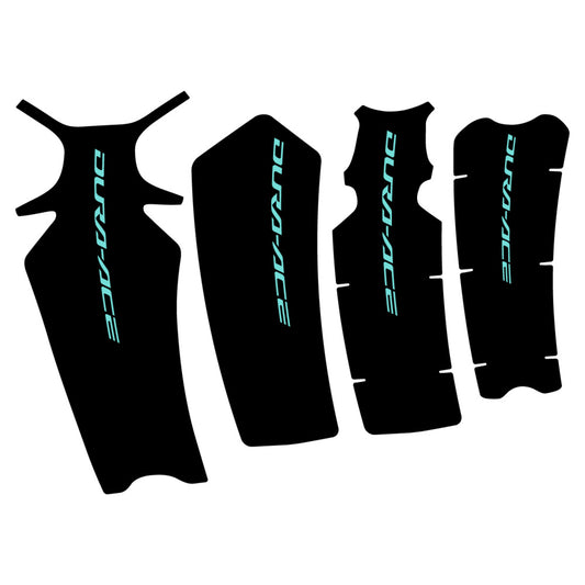 Stickers for Shimano Dura-Ace FC-R9200, Crankset vinyl decals - Blue Green