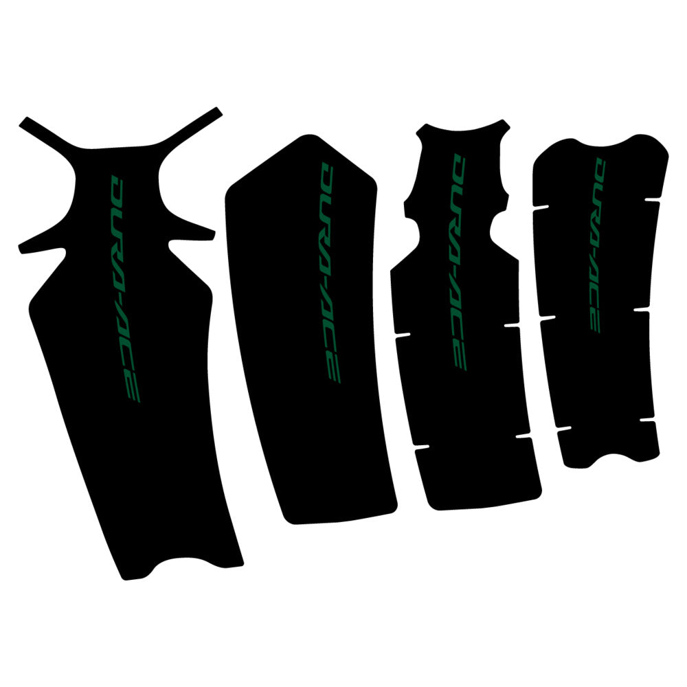 Stickers for Shimano Dura-Ace FC-R9200, Crankset vinyl decals - Dark Green