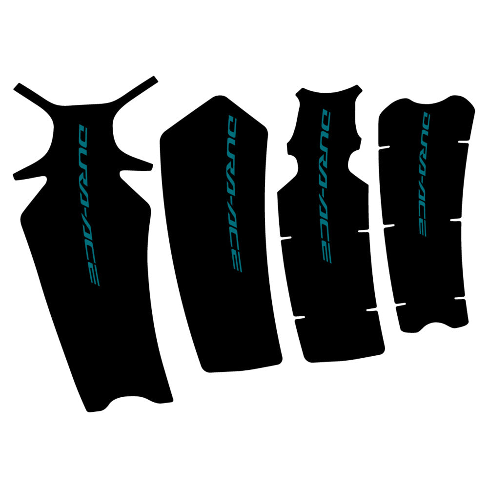 Stickers for Shimano Dura-Ace FC-R9200, Crankset vinyl decals - Dark Turquoise