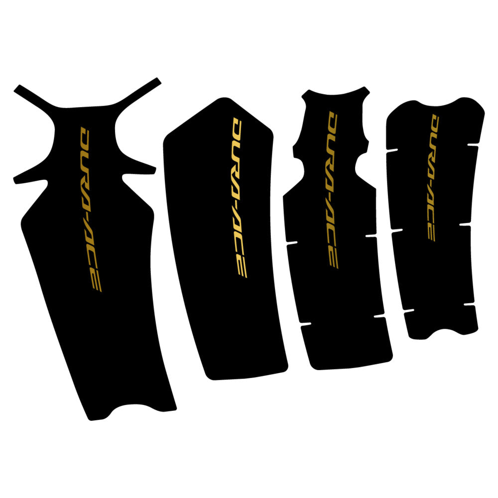 Stickers for Shimano Dura-Ace FC-R9200, Crankset vinyl decals - Gold