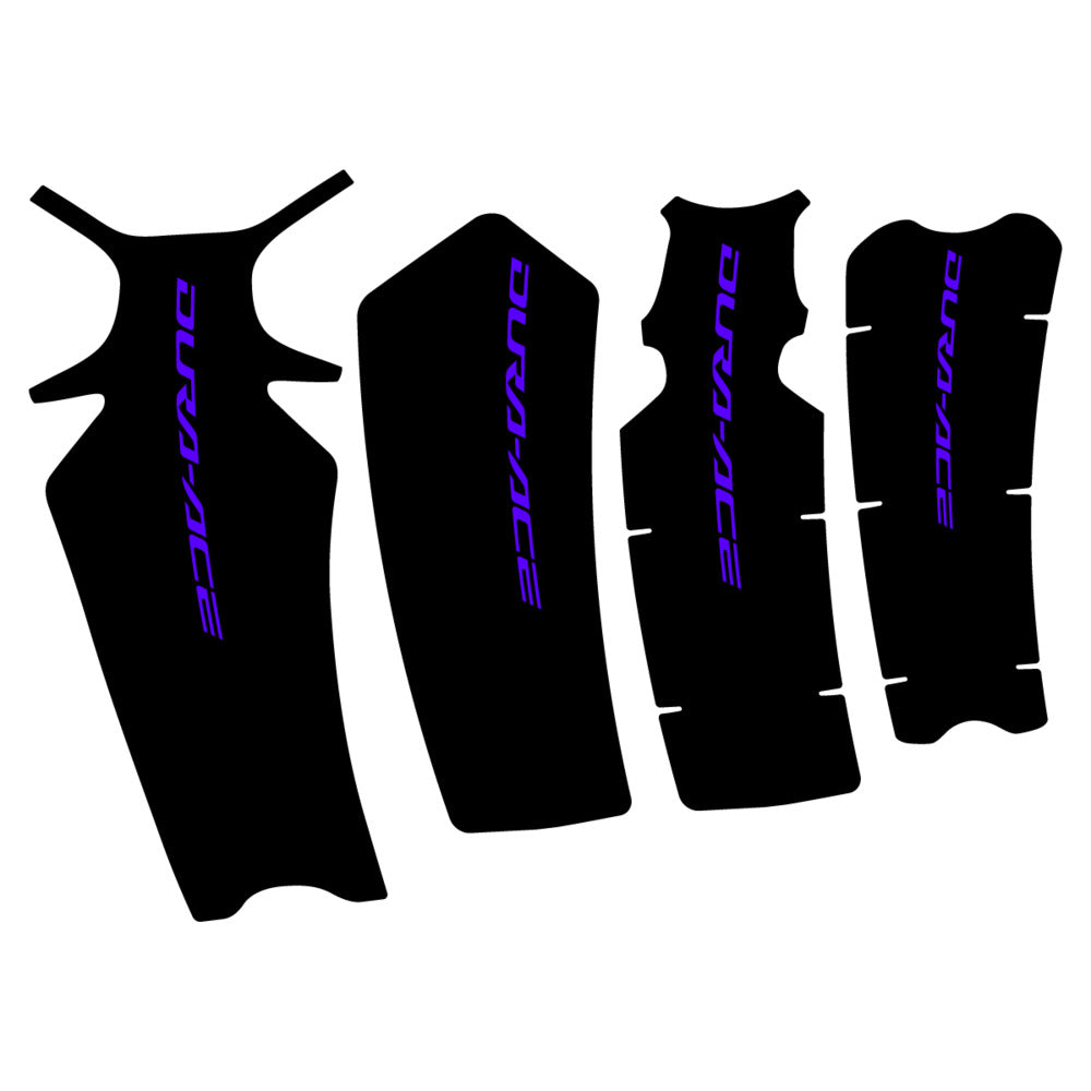 Stickers for Shimano Dura-Ace FC-R9200, Crankset vinyl decals - Reflex Blue
