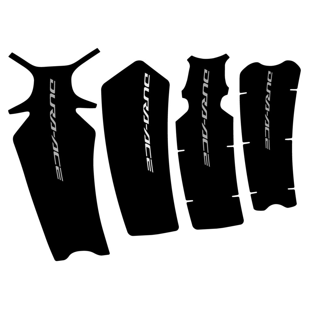 Stickers for Shimano Dura-Ace FC-R9200, Crankset vinyl decals - Light Silver