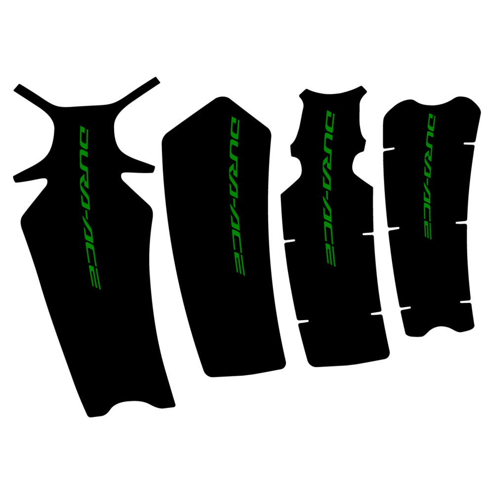 Stickers for Shimano Dura-Ace FC-R9200, Crankset vinyl decals - Medium Green