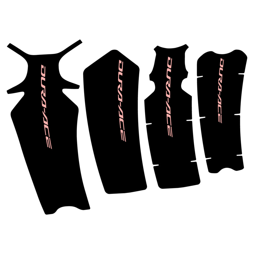 Stickers for Shimano Dura-Ace FC-R9200, Crankset vinyl decals - Salmon Pink