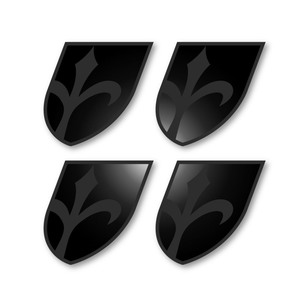 Stickers for Wilier Italia Flag Crest vinyl decals - Black