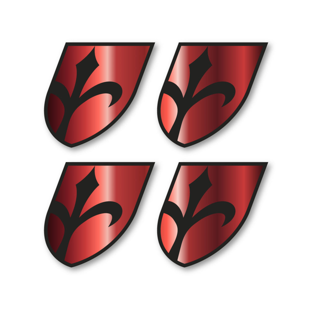 Stickers for Wilier Italia Flag Crest vinyl decals - Copper