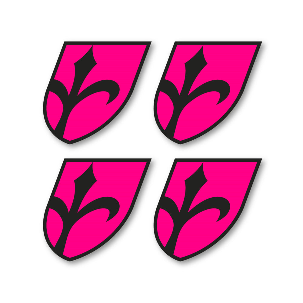 Stickers for Wilier Italia Flag Crest vinyl decals - Fuchsia