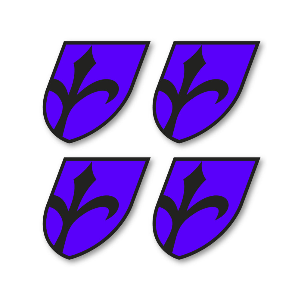 Stickers for Wilier Italia Flag Crest vinyl decals - Reflex Blue