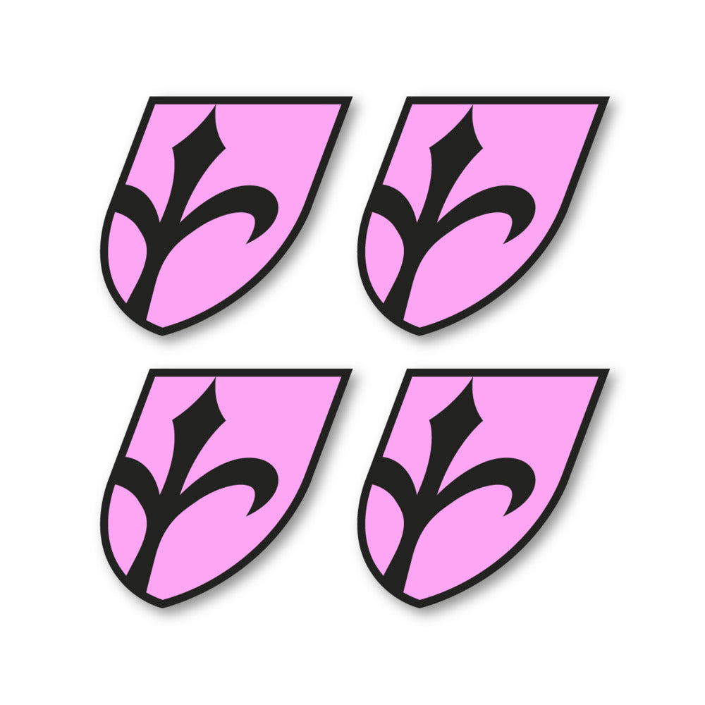 Stickers for Wilier Italia Flag Crest vinyl decals - Light Lilac