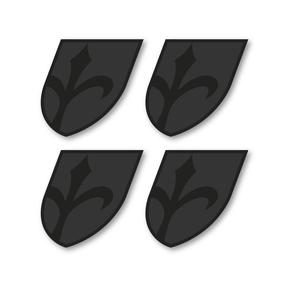 Stickers for Wilier Italia Flag Crest vinyl decals - Very Dark Grey