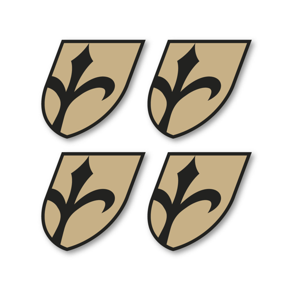 Stickers for Wilier Italia Flag Crest vinyl decals - Sand